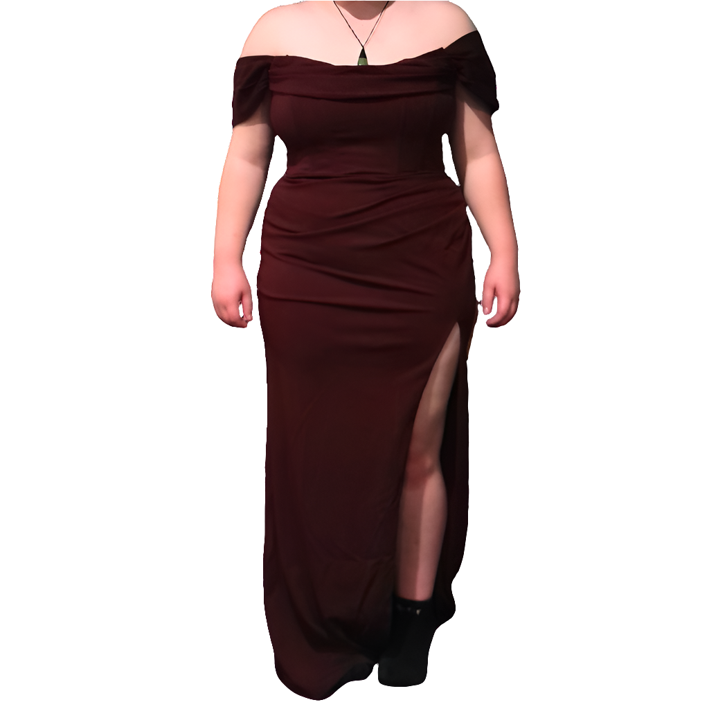 NEW Wine formal dress, size 16-18