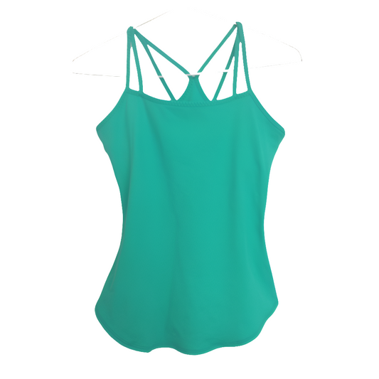 NEW Blockout green sports singlet/top, size 8-10