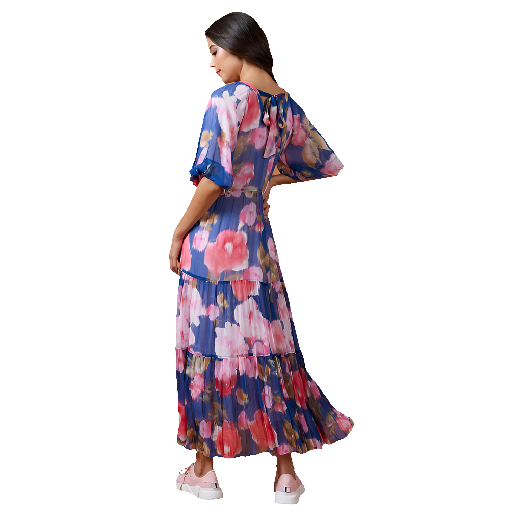 Loobies Story floral dress, size 12-14 HIRE