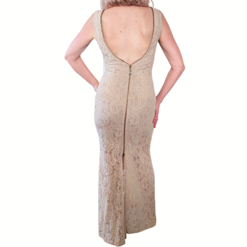 GYGESS beige lace formal/ball dress, size 10