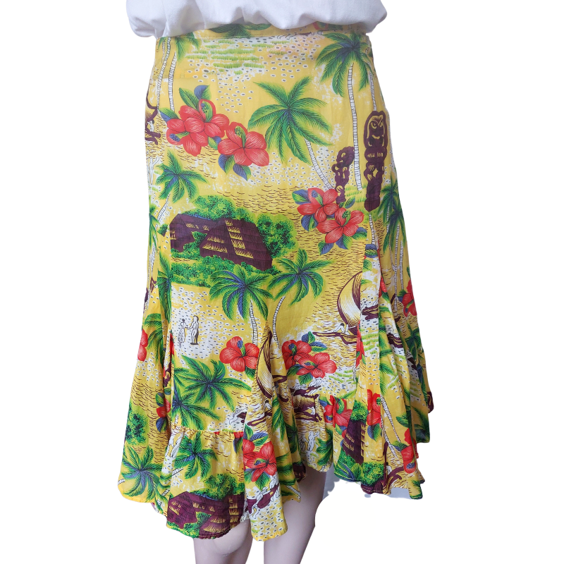 Cooper Yellow Autumn tones skirt, size 10