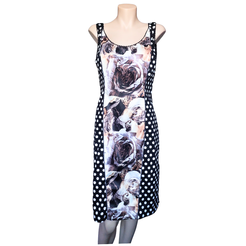 Annah S floral spotty dress, size 10