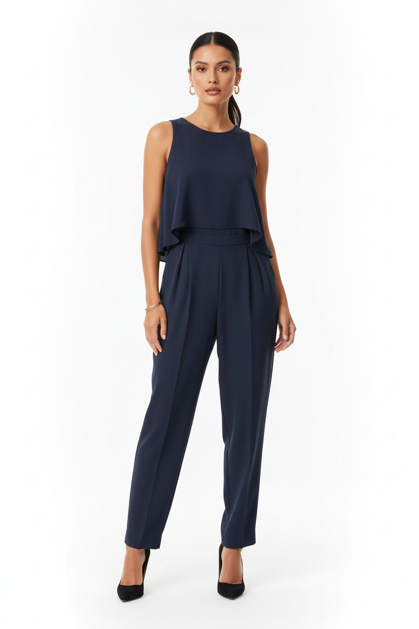 Navy jumpsuit, size 10