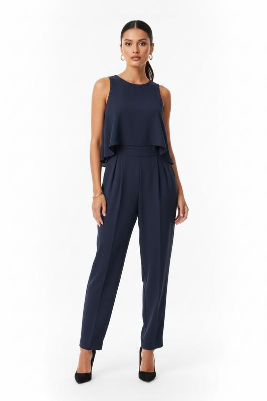 Navy jumpsuit, size 10