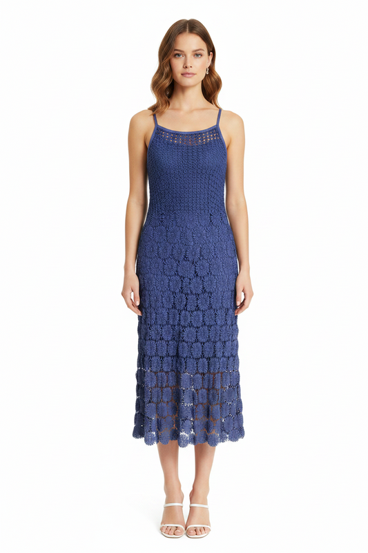 Kate Sylvester navy lace dress, size 10