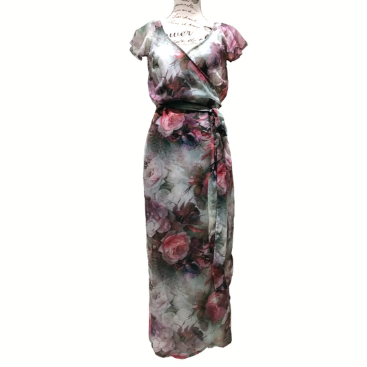 Annah S pastel floral dress, size S, 10