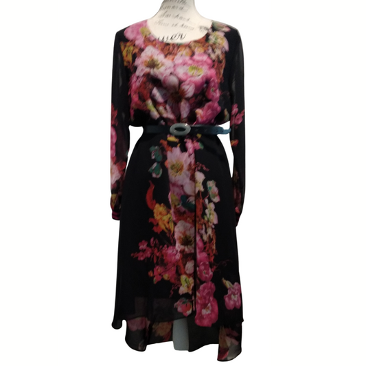 SALE Augustine Winter tones floral dress, size S/10