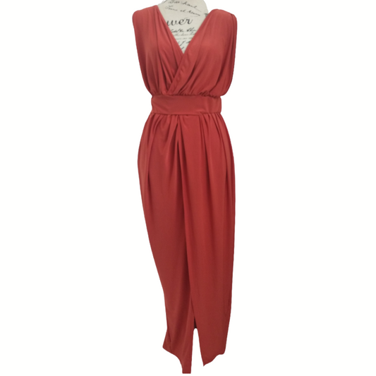 'Veronica' Autumn rust formal dress, size 10
