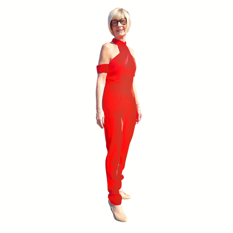 MOSSMAN red jumpsuit, size 10