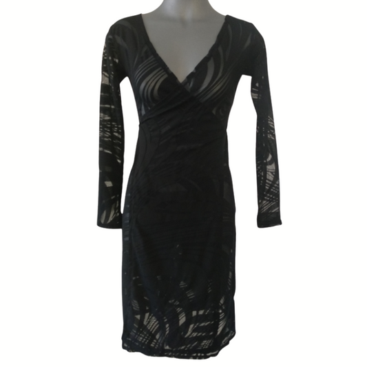 Mazi black layering coat/dress, size 10