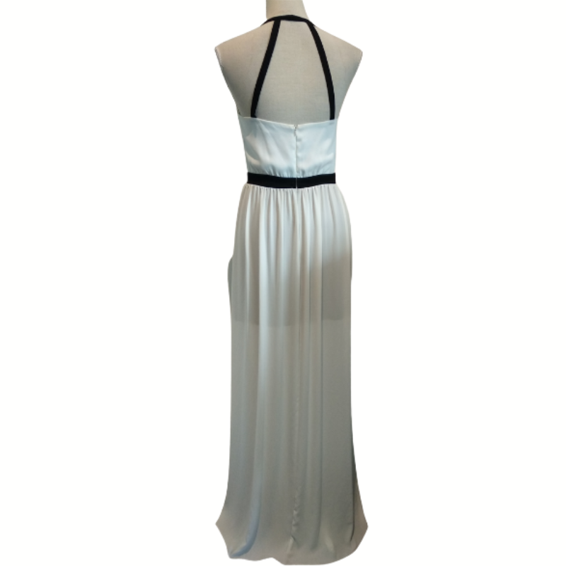 White/black formal dress, size 10