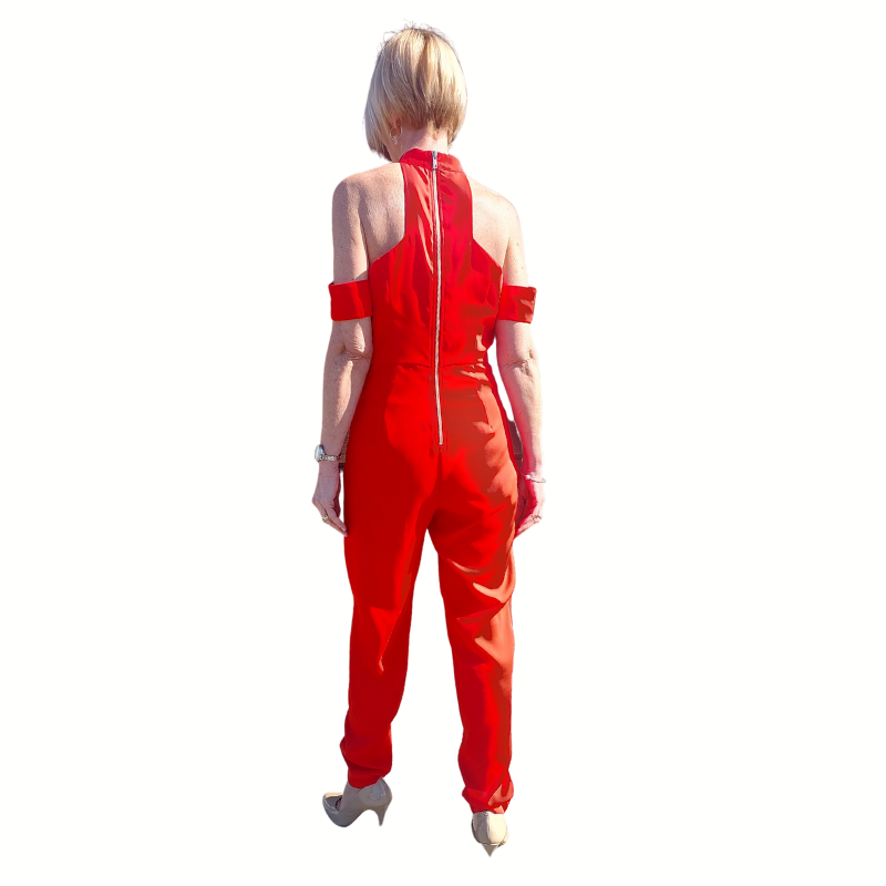 MOSSMAN red jumpsuit, size 10