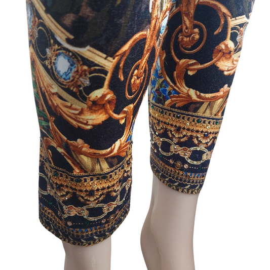 Camilla Designer Autumn tones leggings/ pants-size 10/12