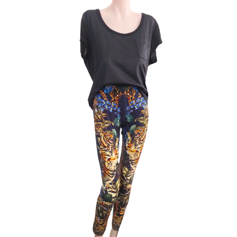 Camilla Designer Autumn tones leggings/ pants-size 10/12