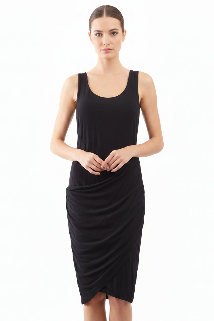 DOOSH black bodycon dress, size 10