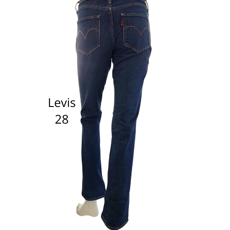 Levis bold curve straight jeans-size 28, 8/10