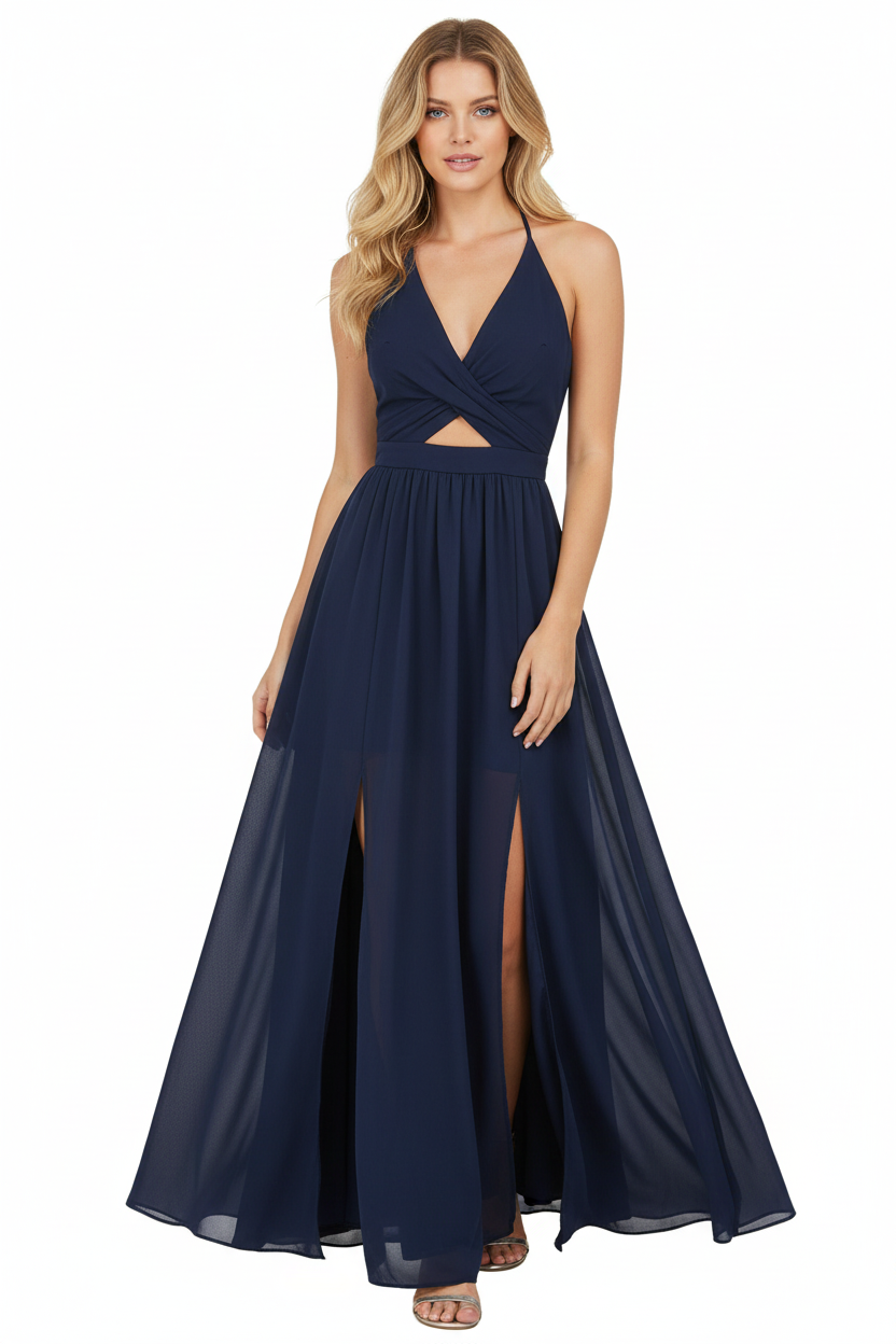 Navy formal dress, size 6