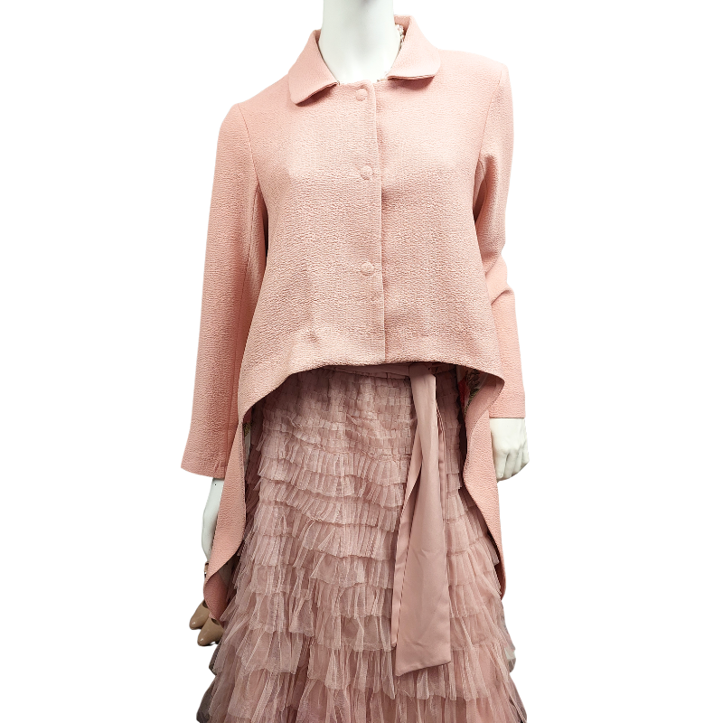 Annah S peach coat size M 12