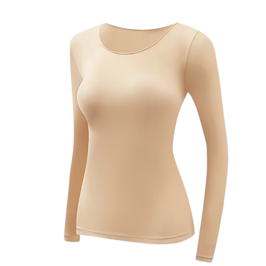 New nude thermal top, size 8-10-12-14