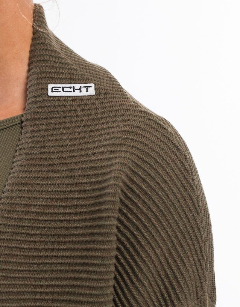 Etch brown ribbed cardigan, size 10