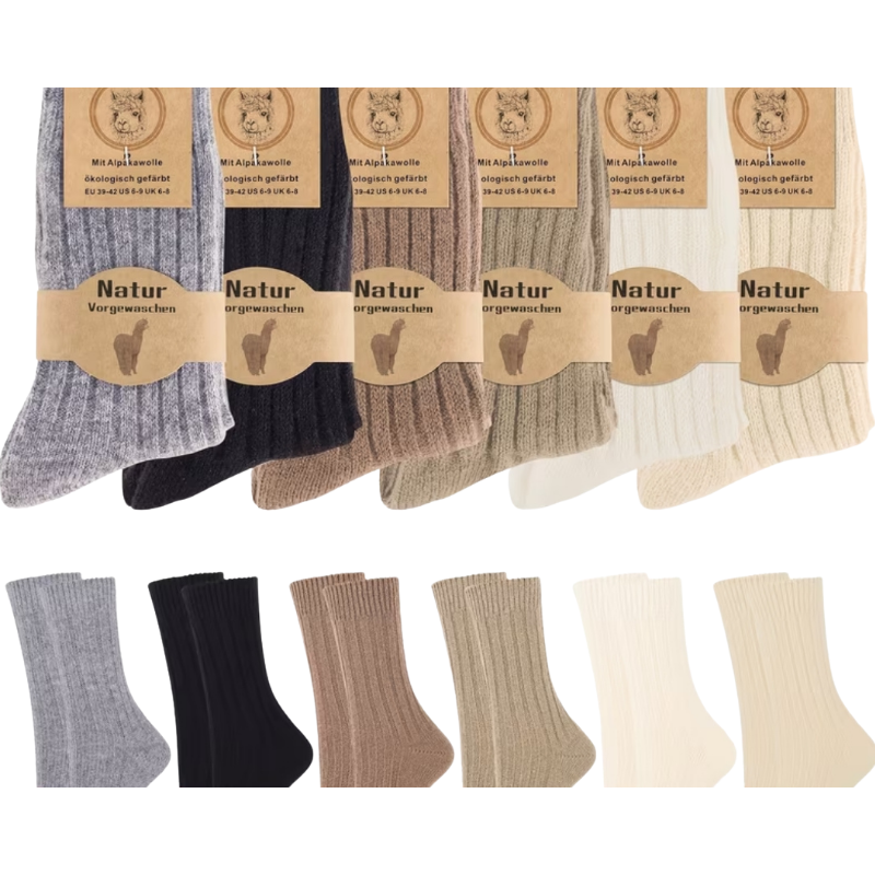 NEW 60% wool/polyester socks, several colours