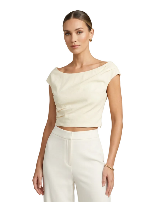 Kookai lemon crop top, size 10