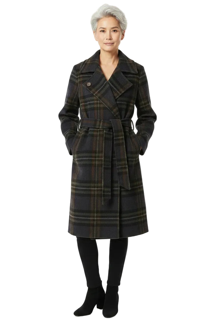 Cable Melbourne chocolate brown wool coat, size 10