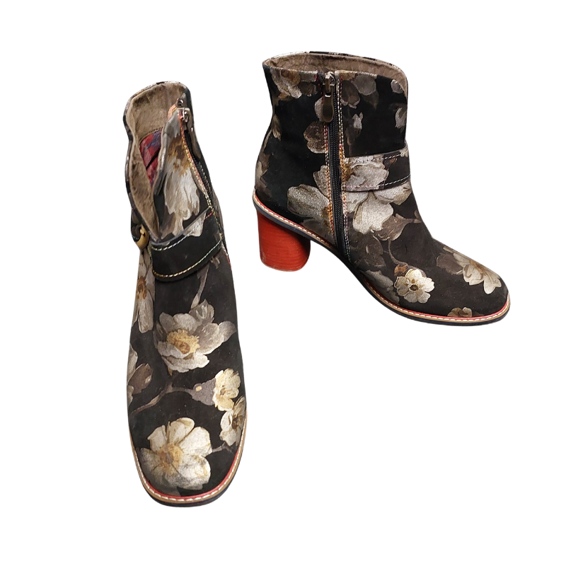 Maher floral ankle boots, size 41/10
