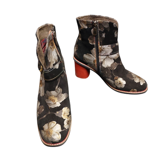 Maher floral ankle boots, size 41/10