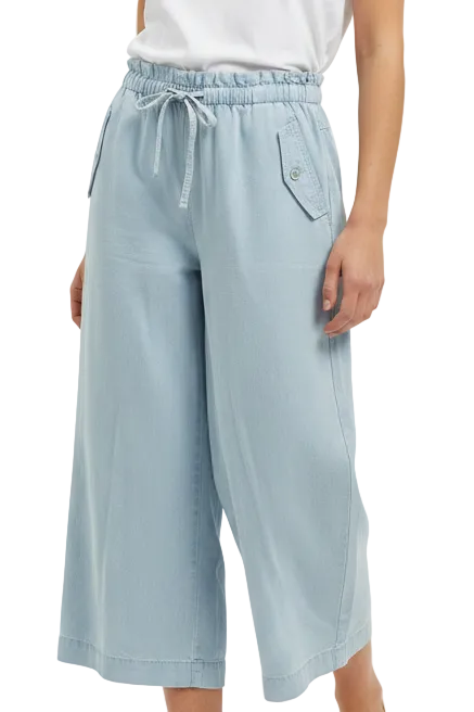 SEED blue wide leg cropped pants, size 10