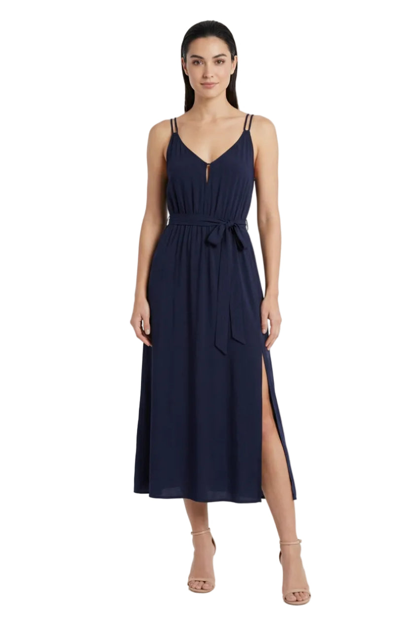 Witchery navy midi dress, size 8