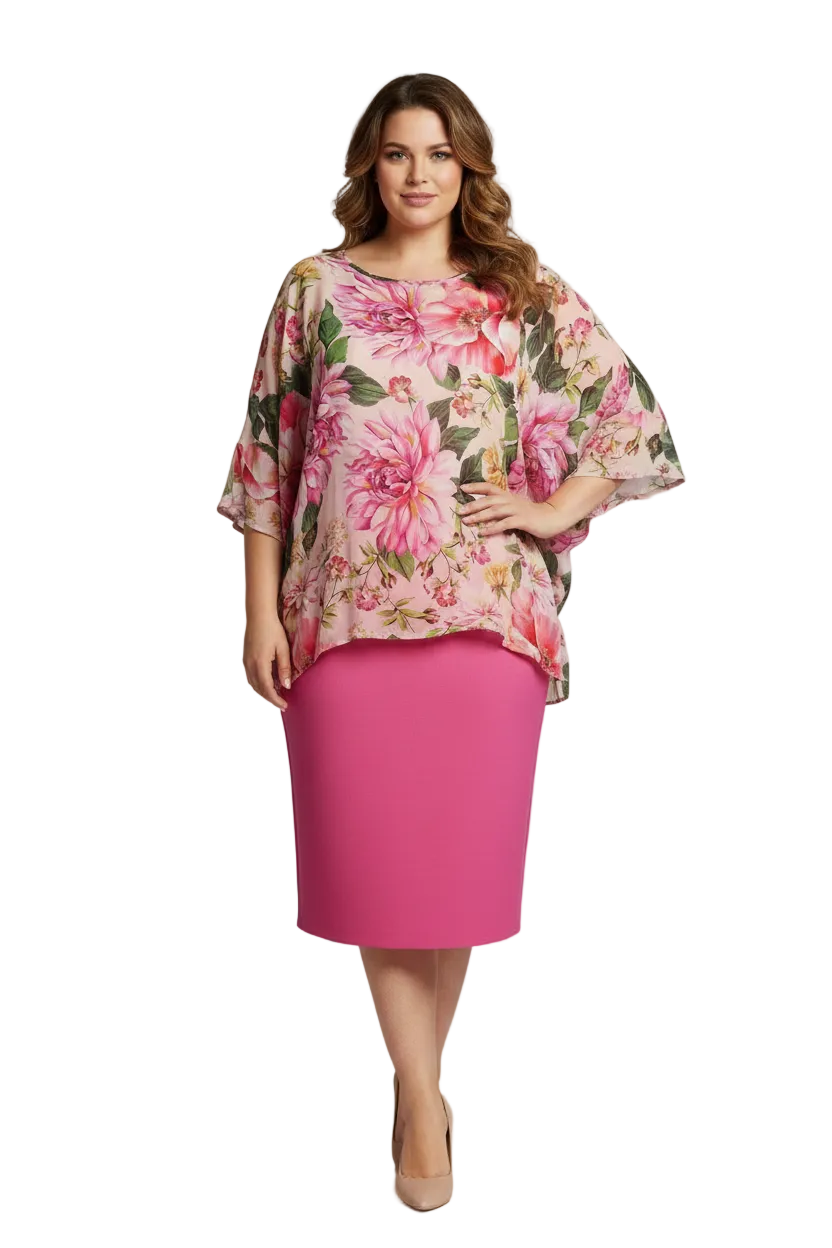 Jellicoe pink floral top, size size 16-18, retail $209