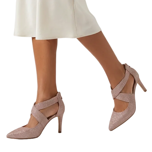 Isabella Anselmi pink sparkly women’s heels, size 36/5