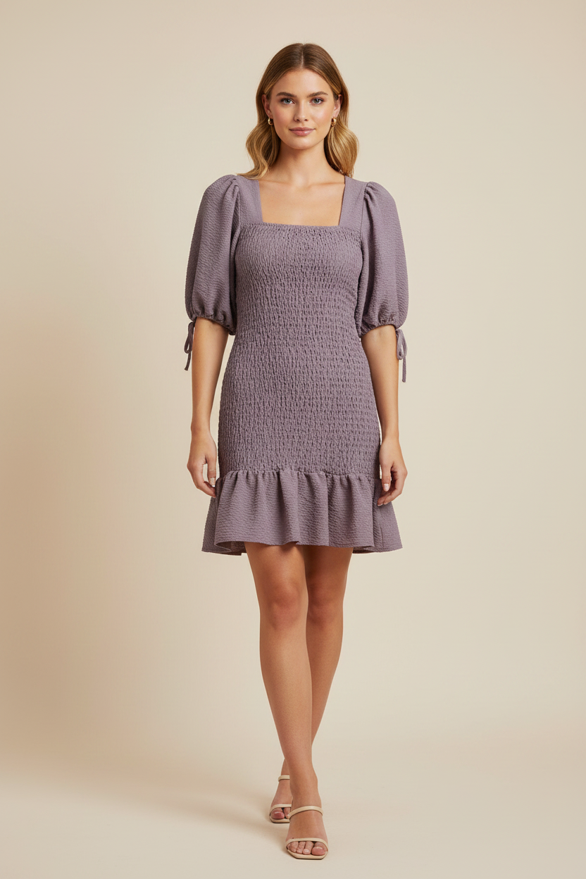 Leila & Luca lilac mini dress, size 8
