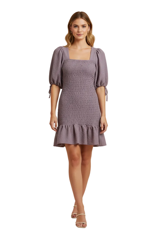 Leila & Luca lilac mini dress, size 8