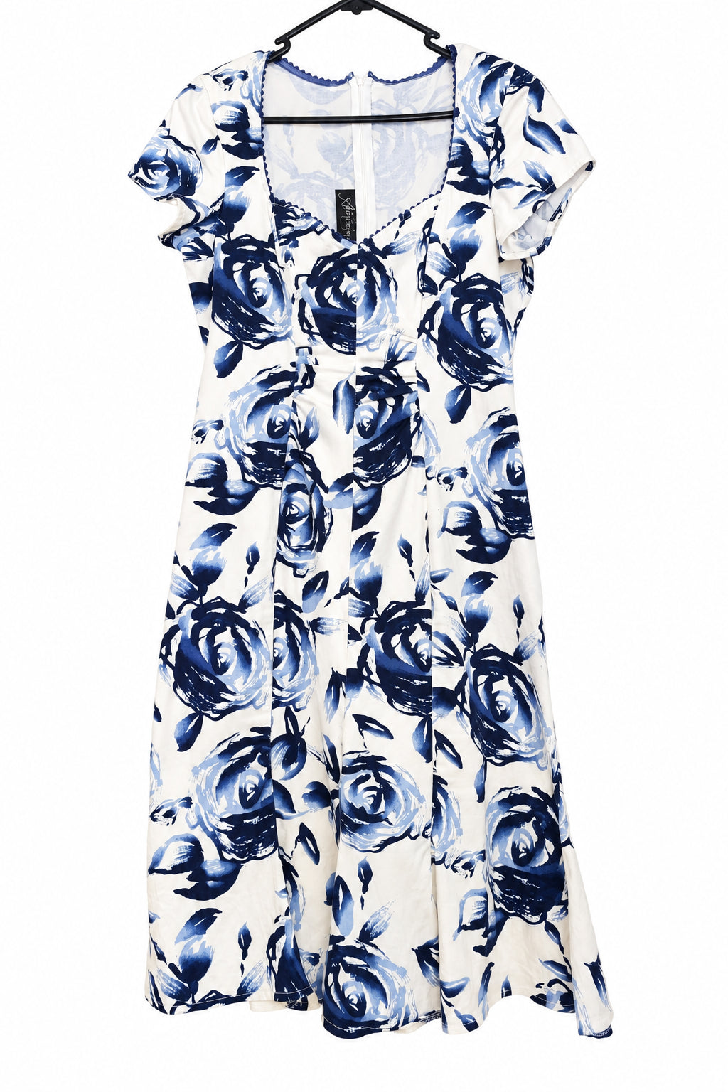 New Annah S blue & white floral dress, size 8