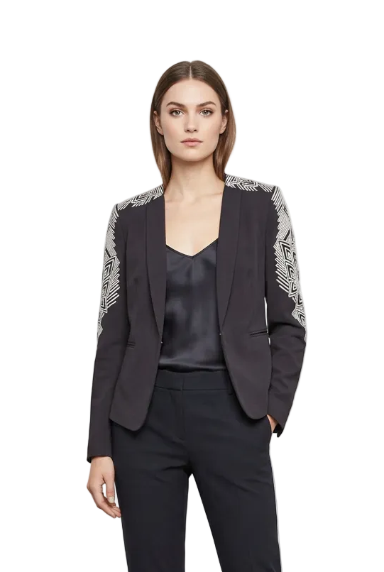 BCBGMAXAZRIA black cropped jacket, size 10