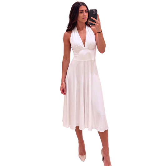 Marilyn Monroe inspired white dress, size 10