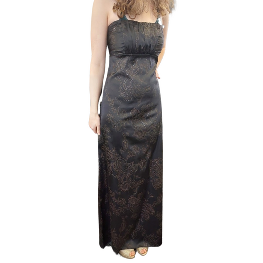 Silver Label black & gold ball/formal gown/dress, size 8