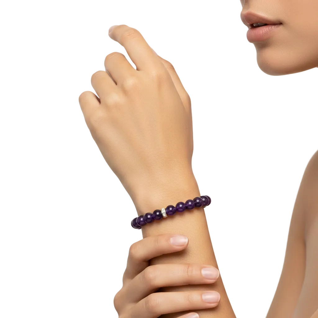 Amethyst stone bracelet