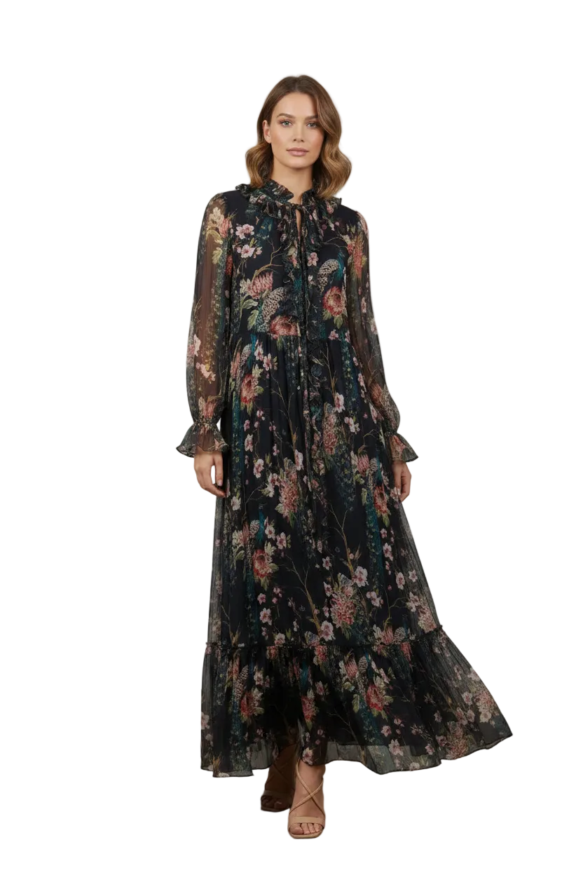 TRELISE COOPER CONQUERING GREAT PLEATS DRESS $749.00 SIZE 10-HIRE