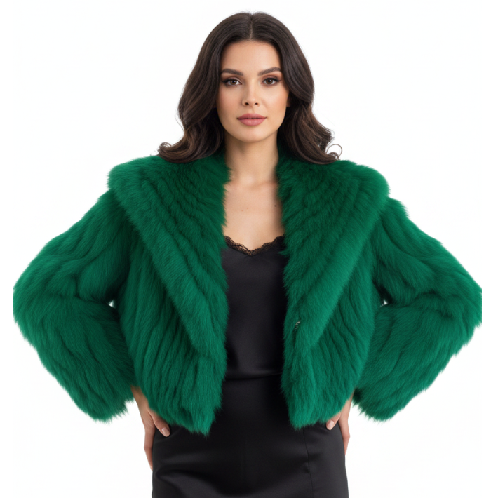 PRE-ORDER-NEW ivory white faux fur cropped jacket, size 8-14, choice of colours