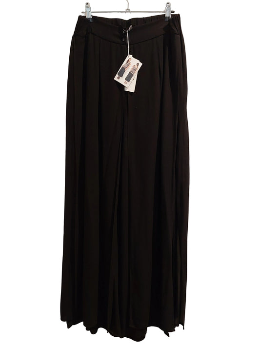 New Two by Two black chiffon wide leg pants, size 10-HIRE
