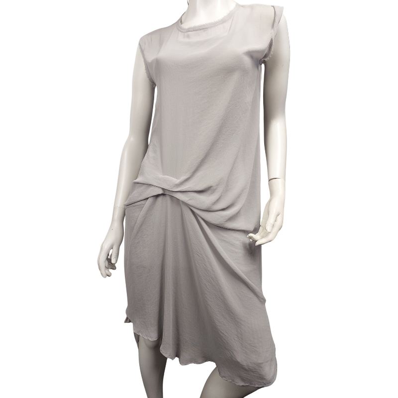 Moochi grey chiffon layering, size 10