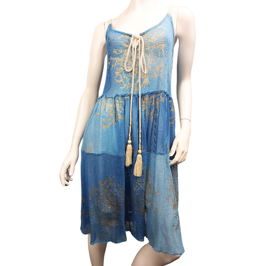 Stella & Gemma blue mesh Summer dress, size 10