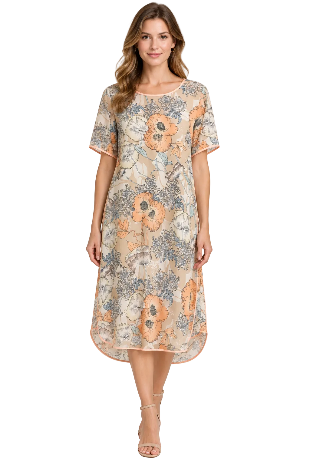 Ashley Fogal floral Summer dress, size 14