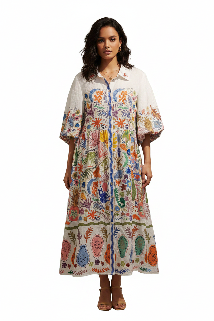 Gorman Summer linen dress, size 16