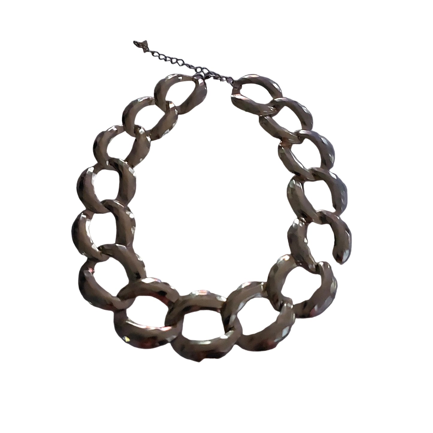 Gold plated chunky chain necklace