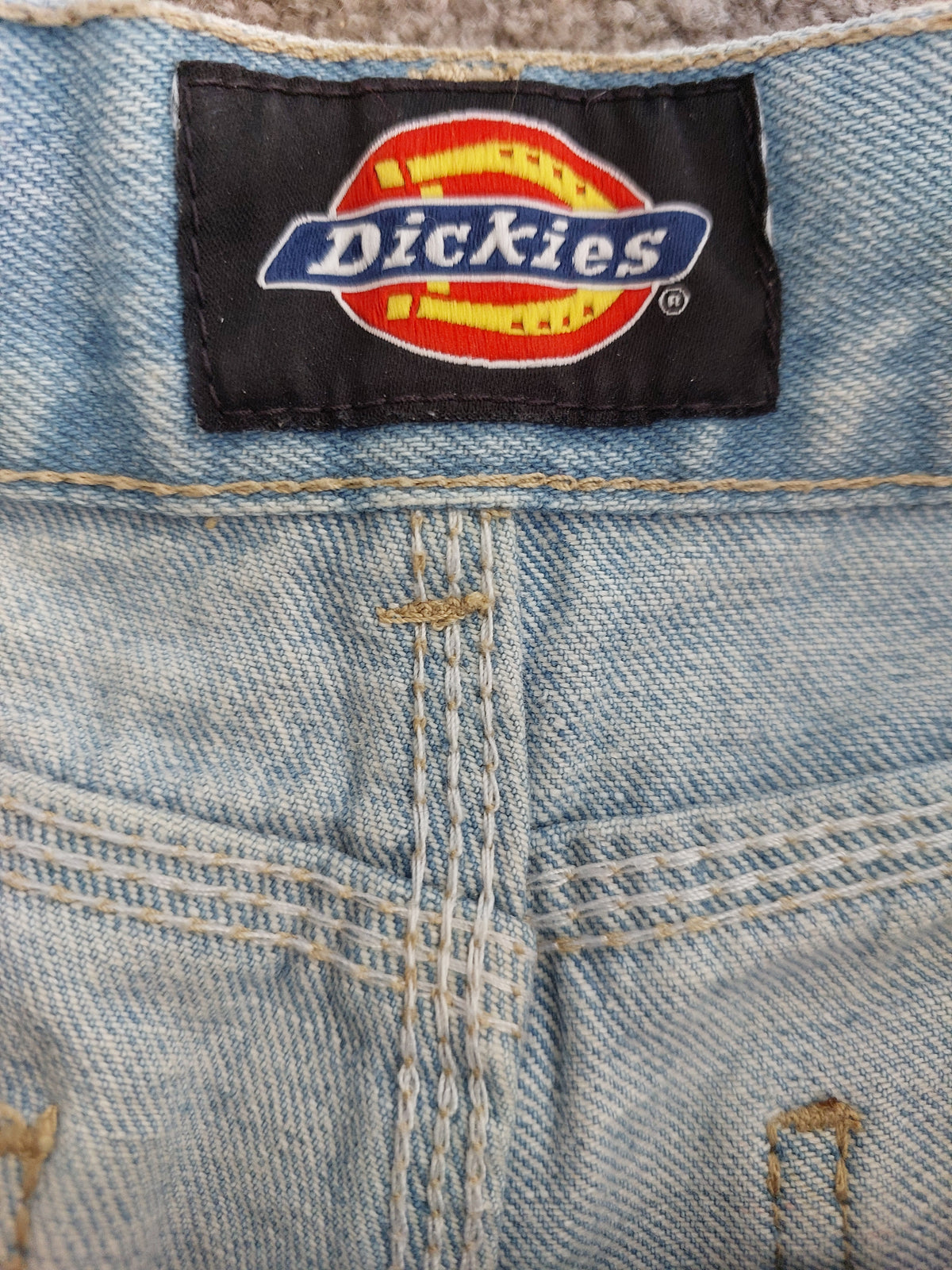 Dickies blue denim shorts, size 8
