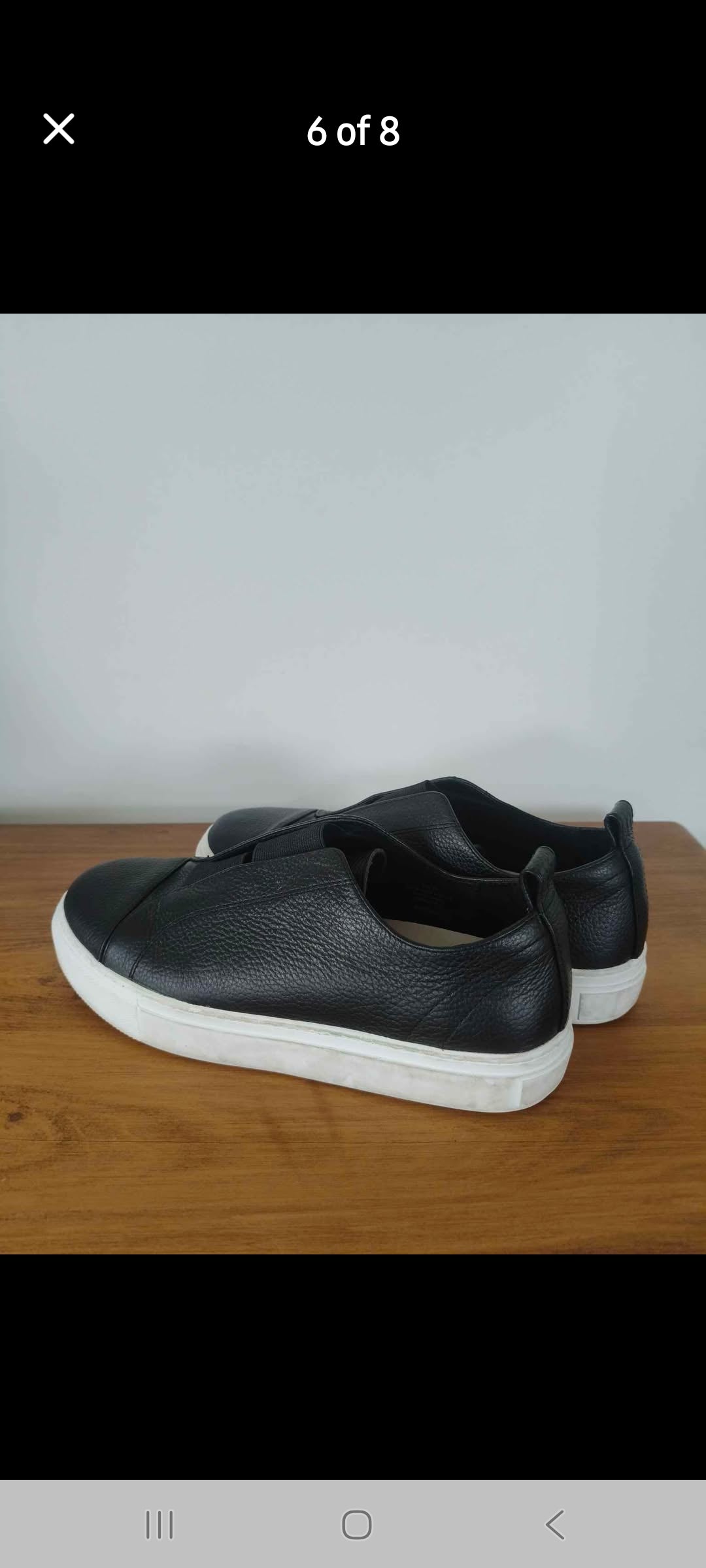 Moochi twice kicks black flats/shoes, size 39/8, retail $289
